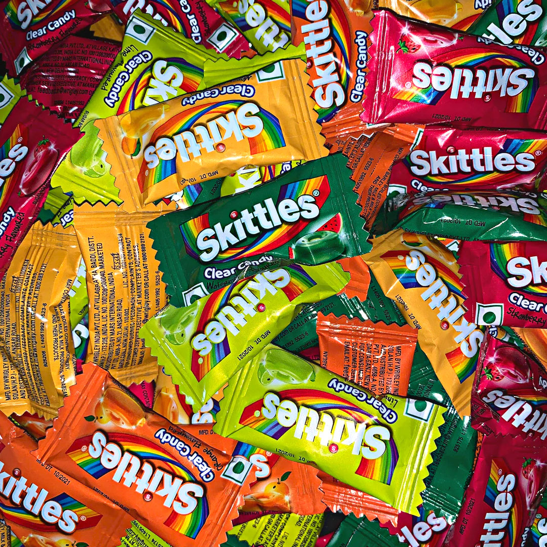 Skittles Clear Candy 2.5g SINGLE Isle Love Sweets