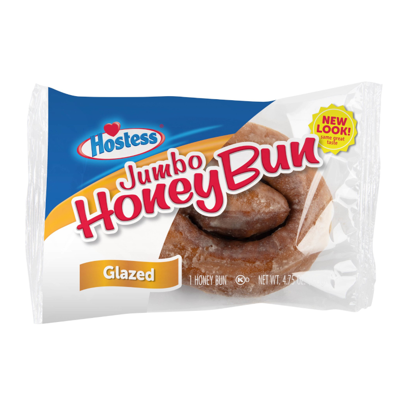 Hostess Jumbo Glazed Honey Bun 113g Isle Love Sweets