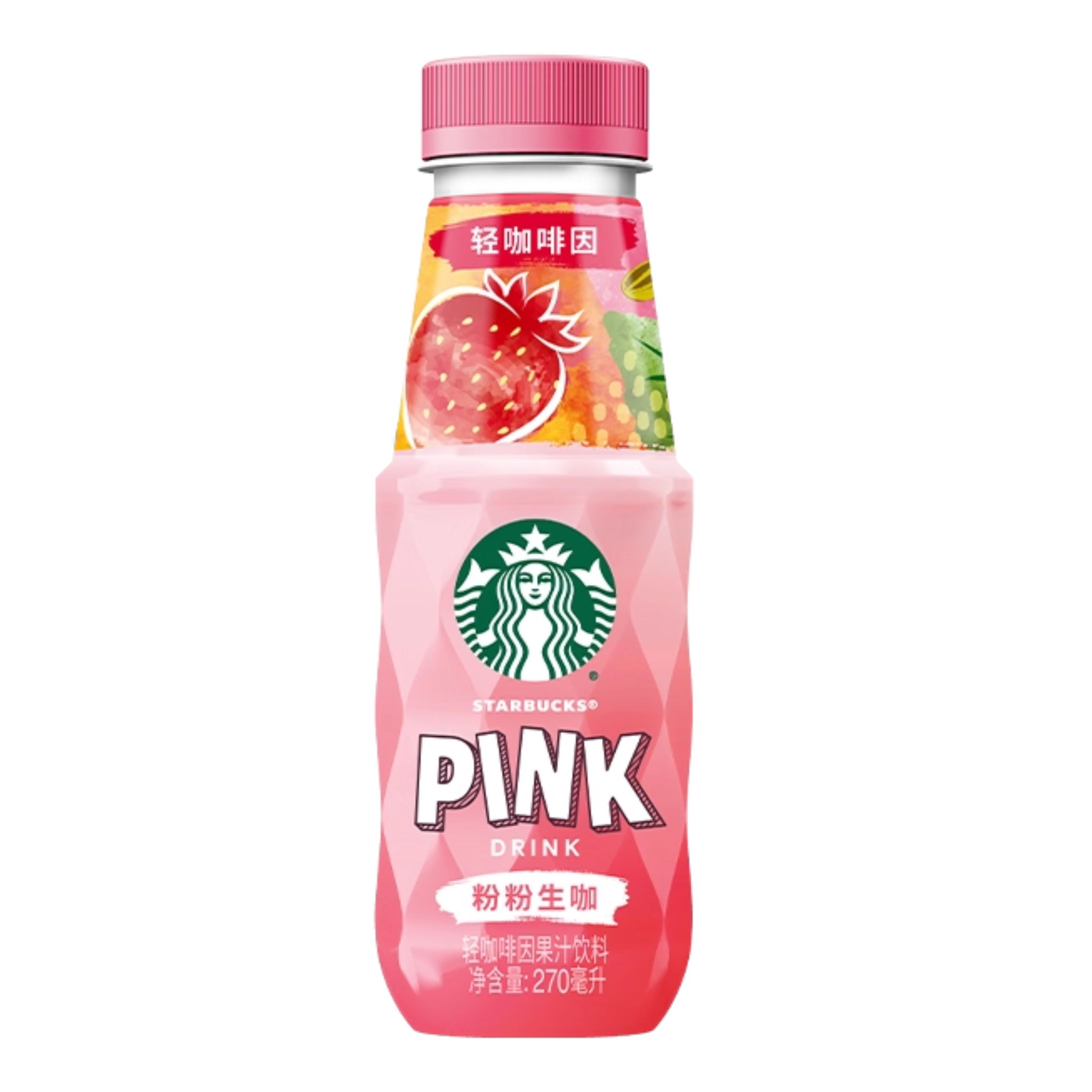 Starbucks Pink Drink Strawberry Flavour Chinese - 270ml