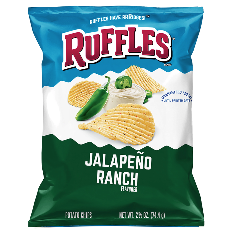 Ruffles Jalapeno Ranch Potato Chips 184g