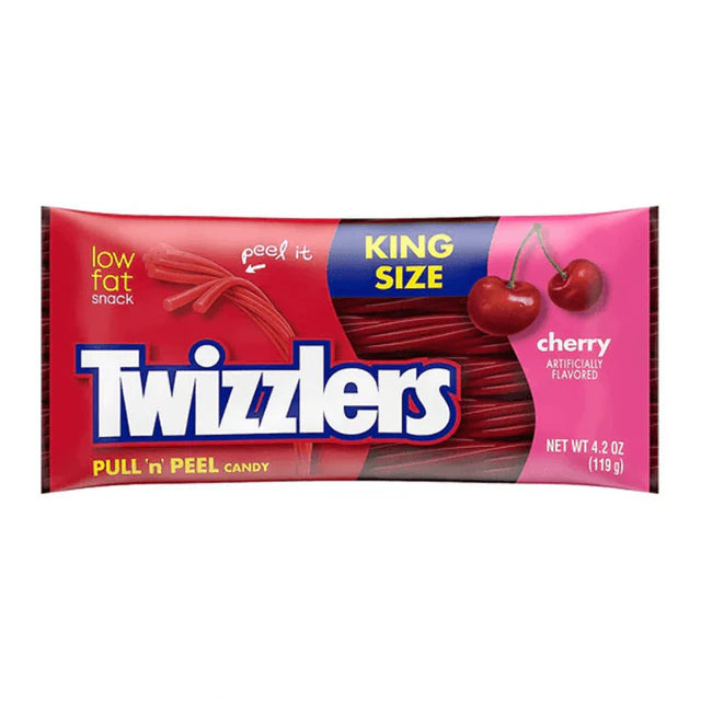 Twizzlers Pull 'n' Peel Cherry King Size - 119g