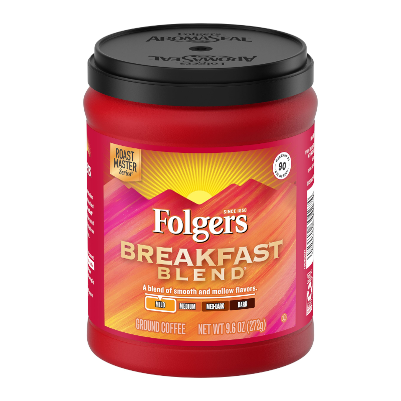 Folgers Breakfast Blend Ground Coffee - 272g *BBE DEC 2023*