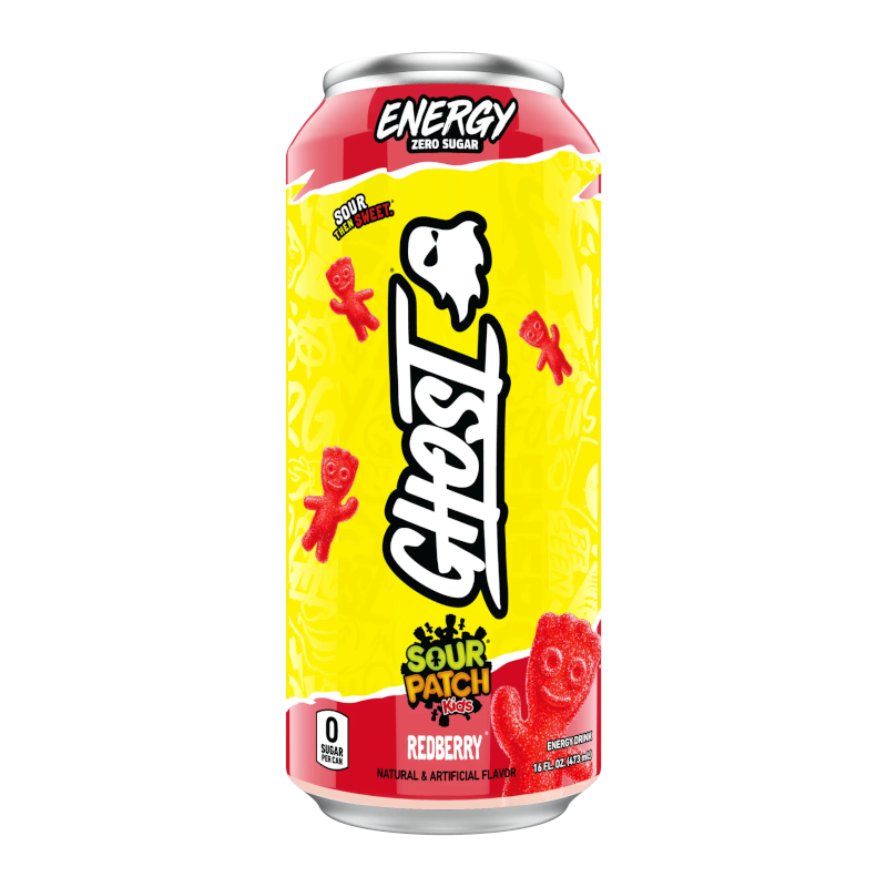 Ghost - Sour Patch Kids Redberry Zero Sugar Energy Drink - 473ml