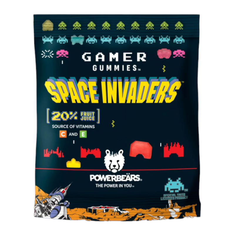 Powerbears Space Invaders Gummies - 125g