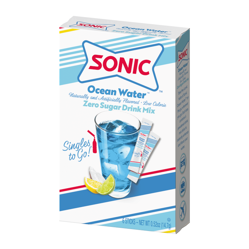 Sonic Zero Sugar Singles to Go Ocean Water - 14.7g