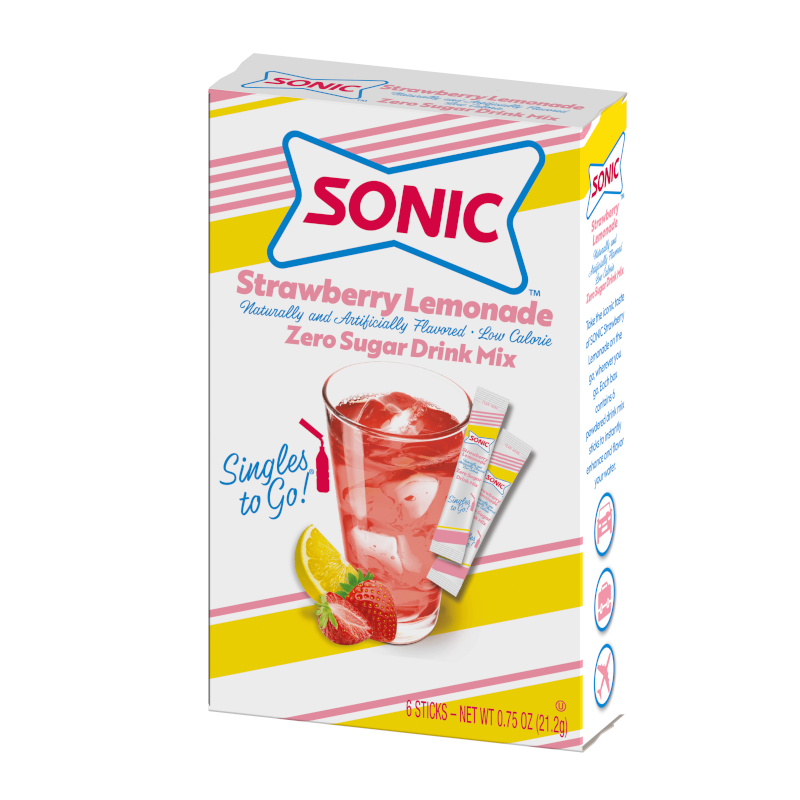 Sonic Zero Sugar Singles to Go Strawberry Lemonade - 21.2g