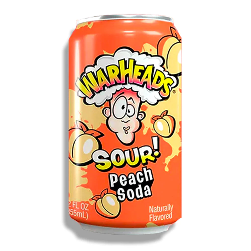 Warheads Sour Peach Soda 355ml
