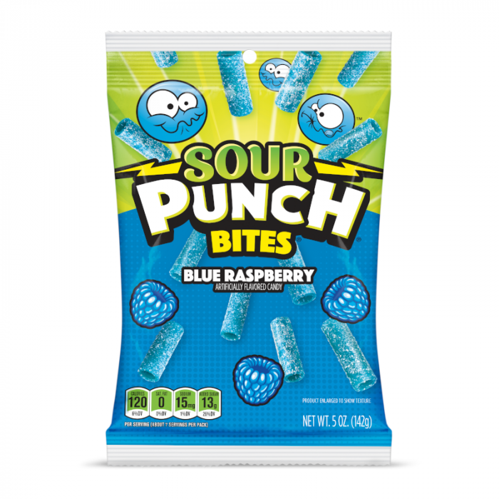 Sour Punch Blue Raspberry Bites - 142g