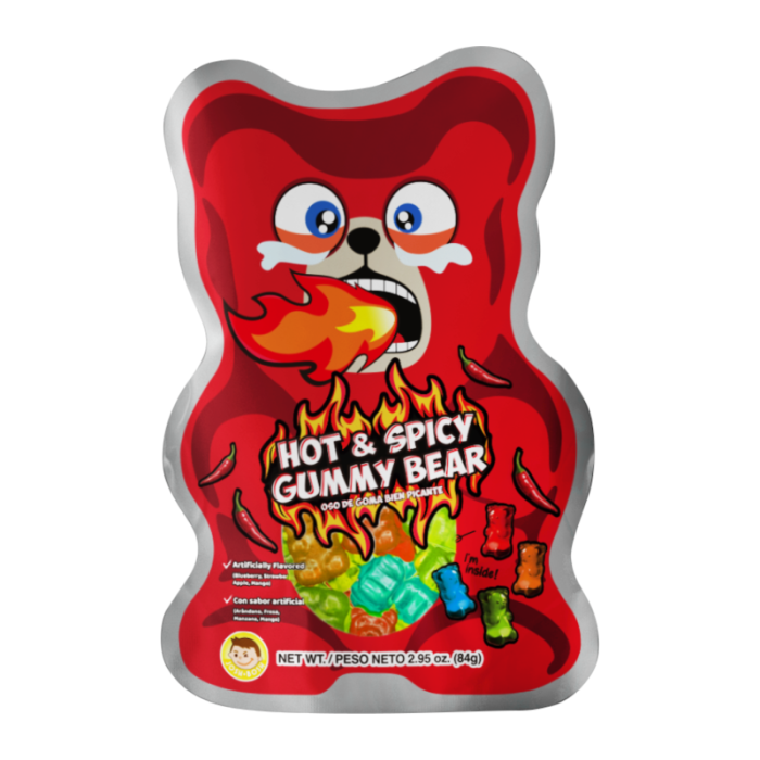 Pocas Hot & Spicy Gummy Bear - 84g