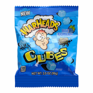 Warheads Blue Raspberry Cubes - 99g