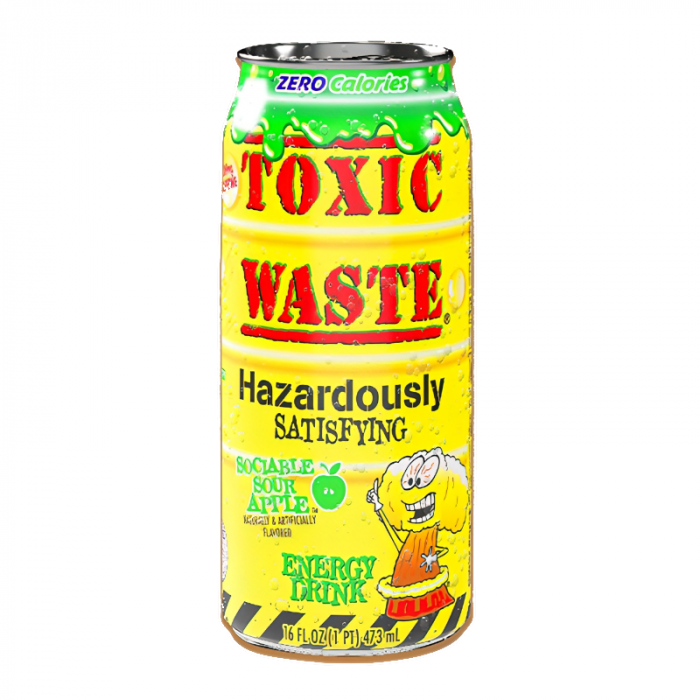 Toxic Waste Sociable Sour Apple Energy Drink - 473ml