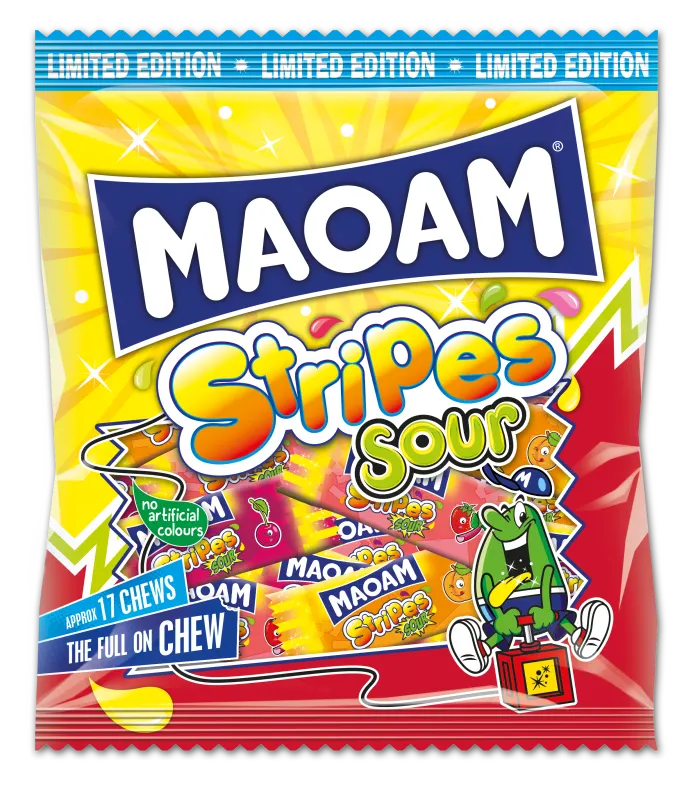 Maoam Limited Edition Stripes Sour Bag 140g