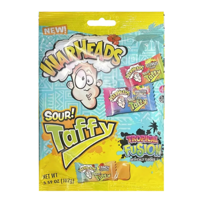 Warheads Sour Taffy Tropical Fusion - 102g