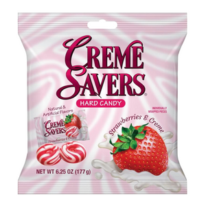 Creme Savers Hard Candy Strawberries & Cream - 177g