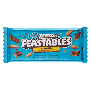 Feastables Mr Beast Almond Milk Chocolate with Almond Chunks Bar - 60g