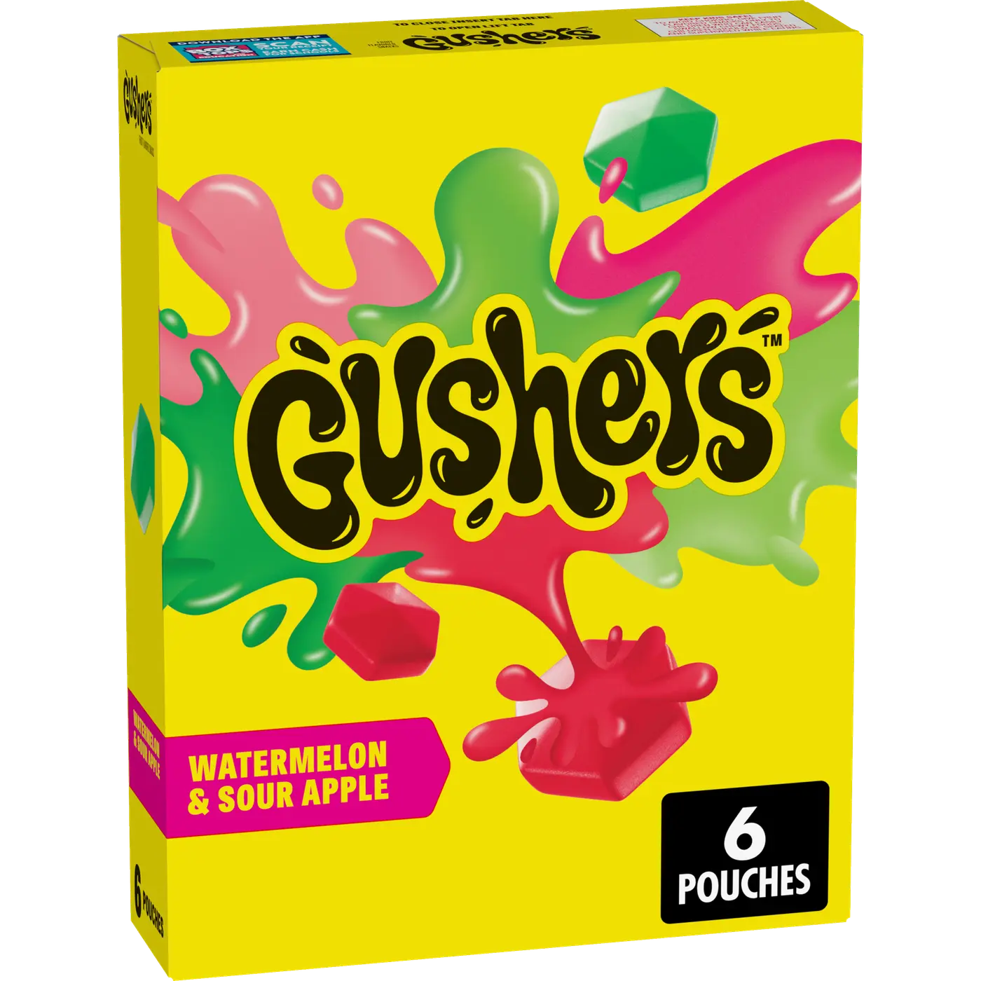 Gushers Sweet & Sour Watermelon And Sour Apple Flavour USA - 136g