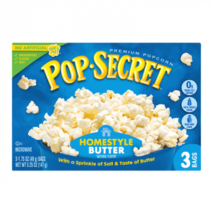 Pop Secret Homestyle Butter Popcorn 3pk - 147g