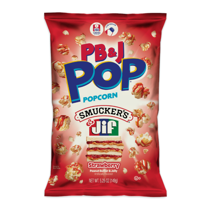 Candy Pop Smucker’s & Jif Strawberry Popcorn 149g