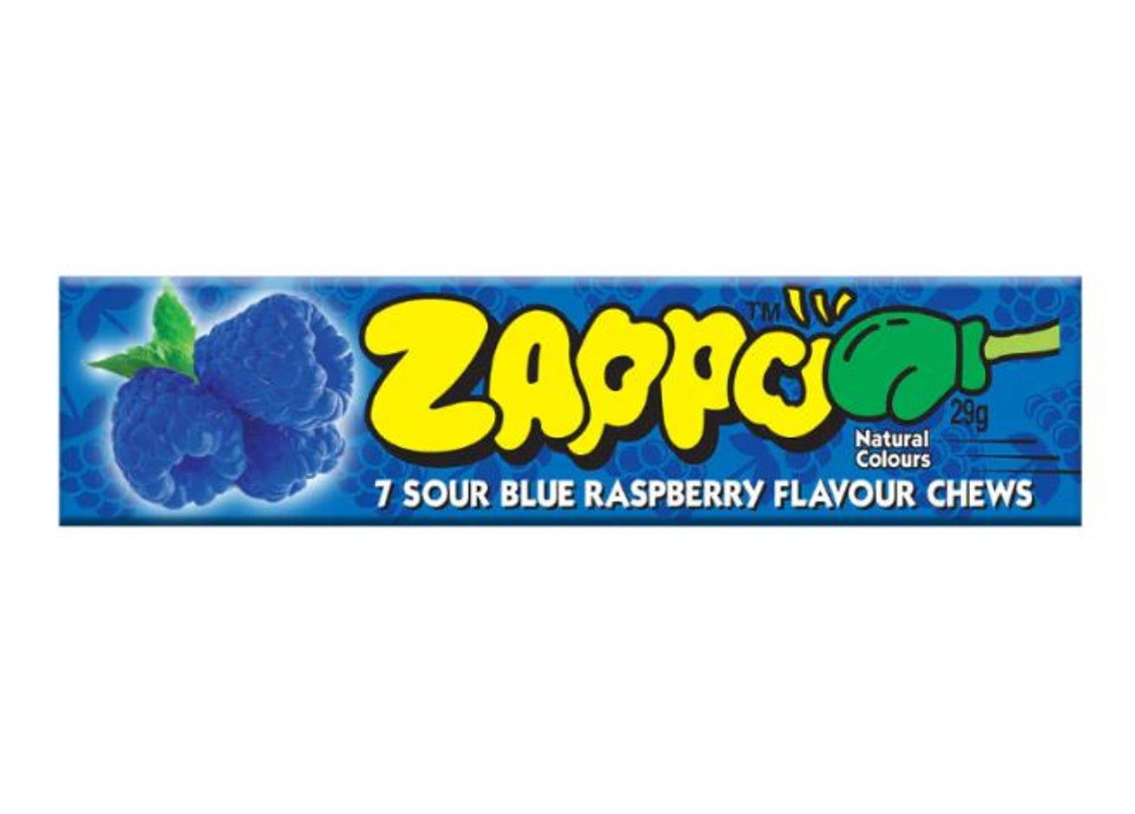Bobby’s Zappo Blue Raspberry Chews - 29g