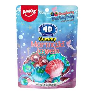 Amos 4D Gummy Mermaid Jewels - 170g