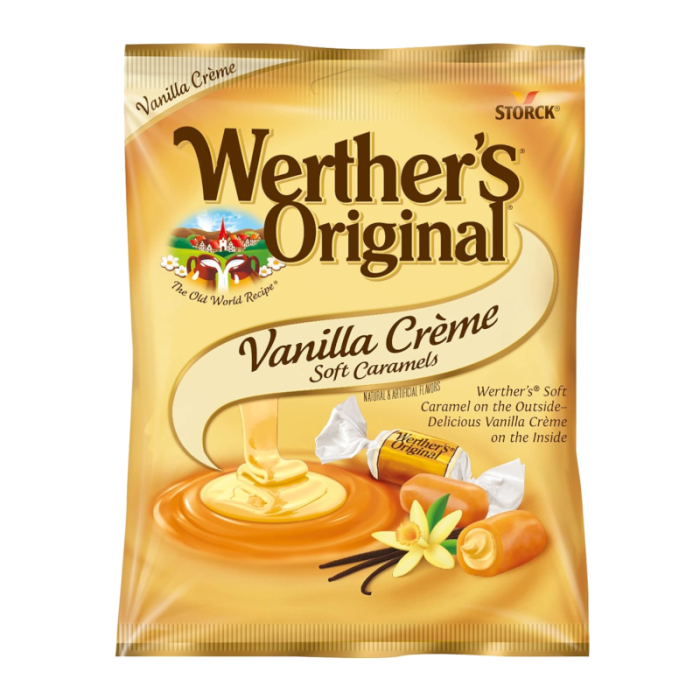 Werther's Original Vanilla Creme Soft Caramels - 63g