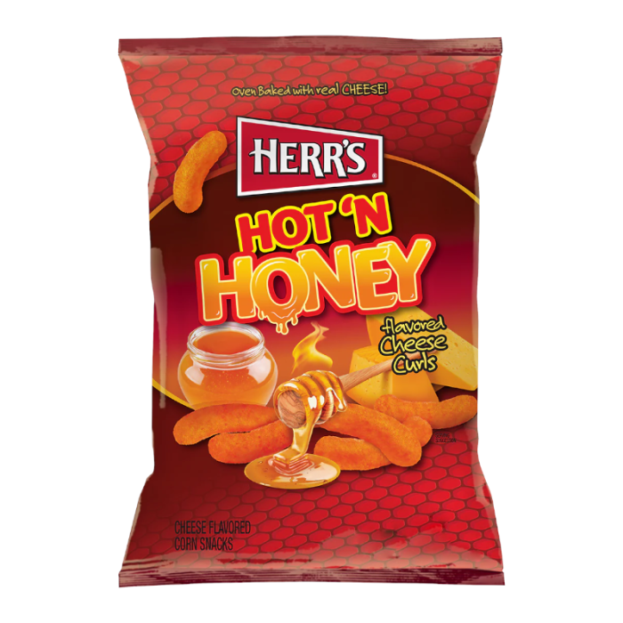 Herr's Hot 'N Honey Cheese Curls - 170g