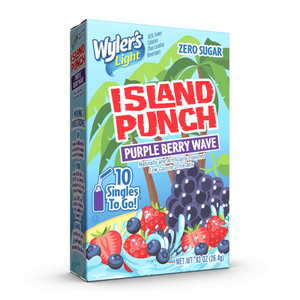 Wyler's Light Singles To Go Island Punch Purple Berry Wave 10-Pack - 25.8g