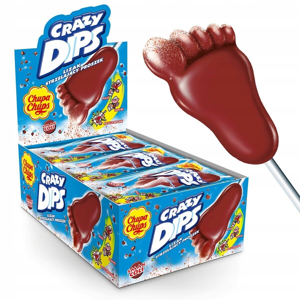 Chupa Chups Crazy Dips Lollipop and Dip Cola - 14g