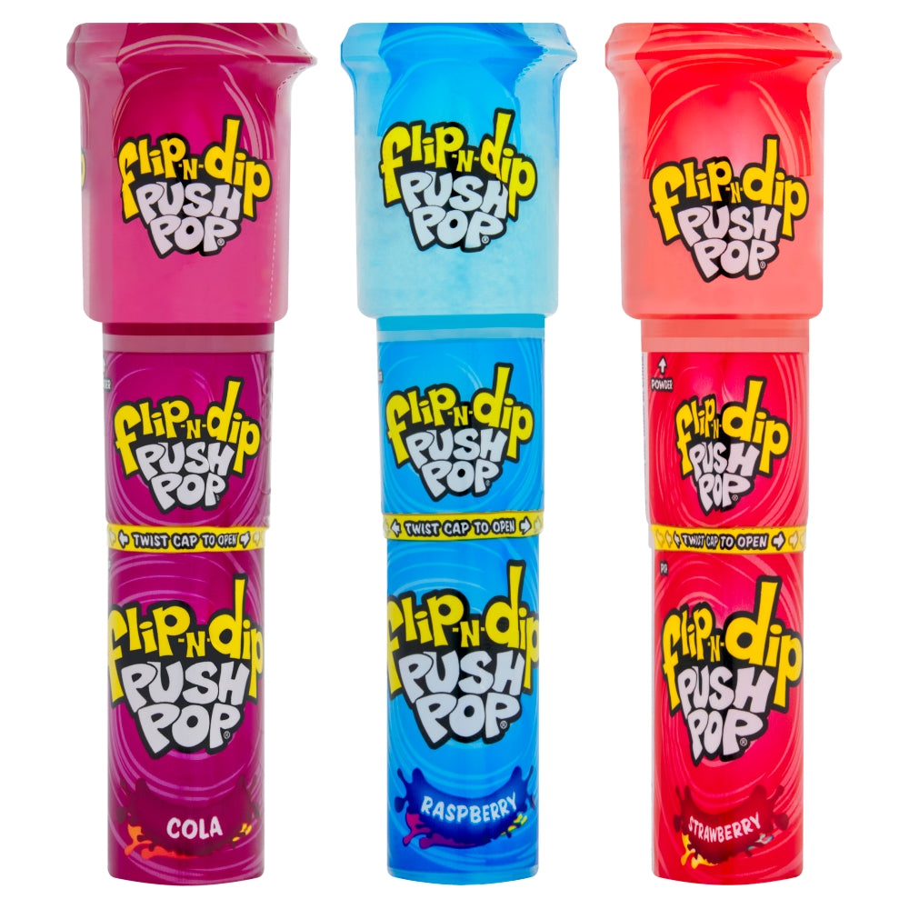 Bazooka Push Pop Flip-N-Dip 25g