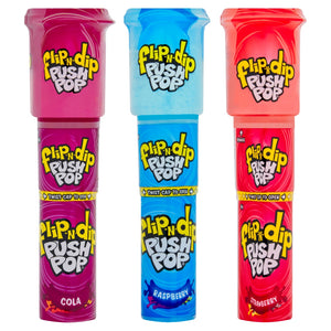 Bazooka Push Pop Flip-N-Dip 25g