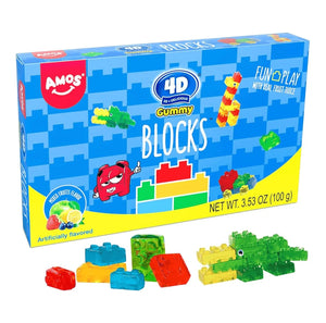 Amos 4D Gummy Blocks Theatre Box - 100g