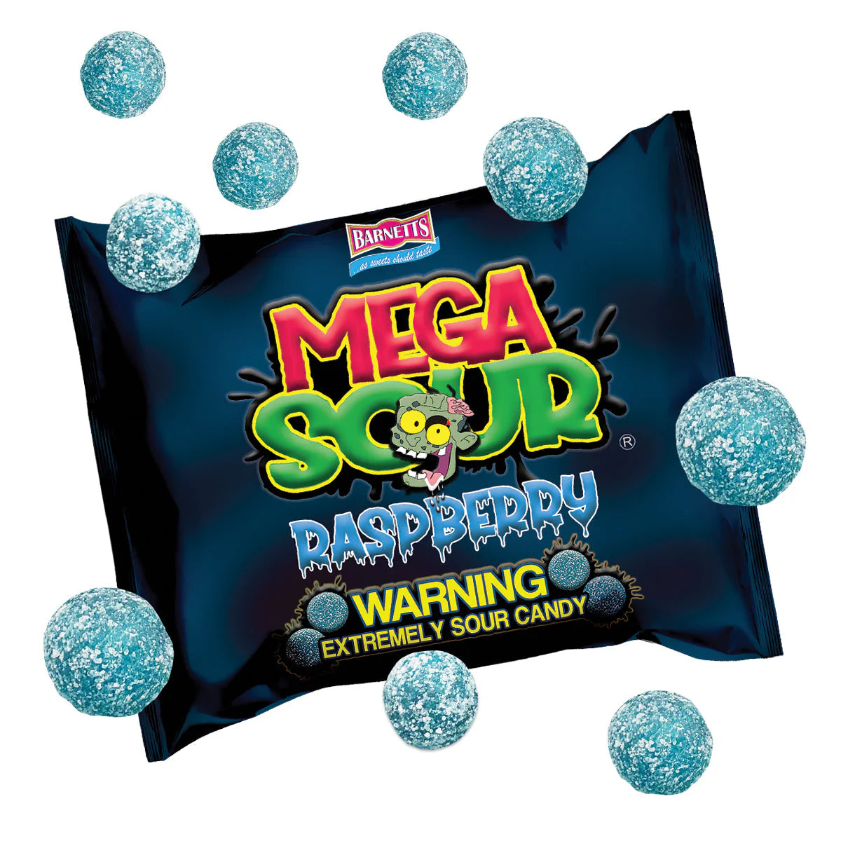Barnett’s Mega Blue Raspberry Flavoured Hard Candy - 104g