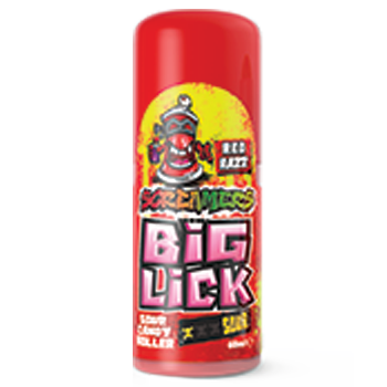 Zed Candy Screamers Red Razz Big Lick 60ml