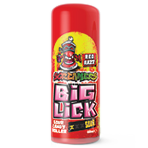 Zed Candy Screamers Red Razz Big Lick 60ml