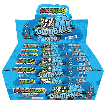 Screamers Sour Blue Gumballs - 54g