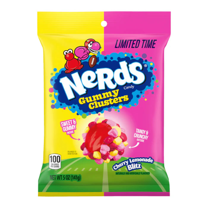 Nerds Limited Edition Cherry Lemonade Blitz Gummy Clusters - 141g