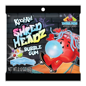 Kool-Aid Shred Headz Tropical Punch Bubblegum - 60g