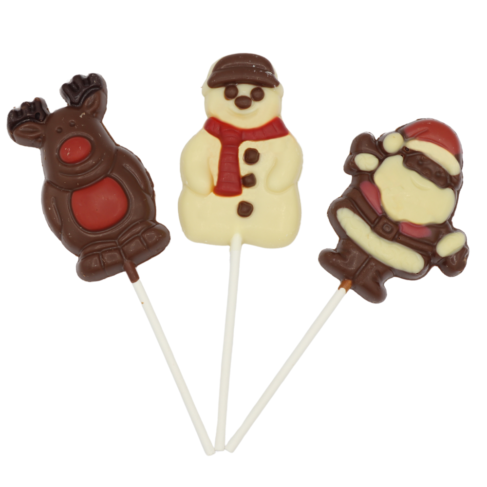 Stockley's Chocolate Festive Lollipops - 28g