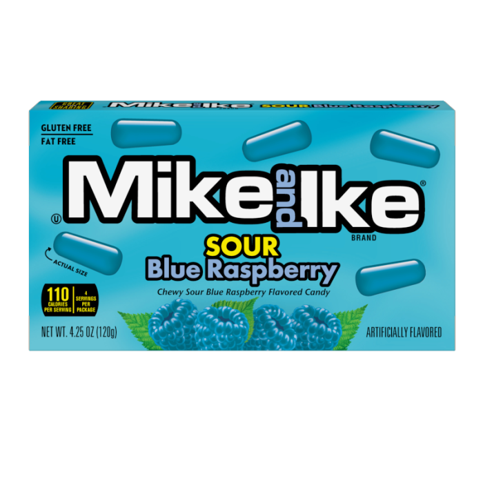 Mike & Ike Sour Blue Raspberry Theater Box - 120g