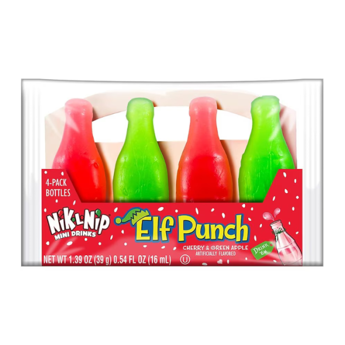 Concord Nik-L-Nip Elf Punch Wax Bottles 4-Pack - 39g