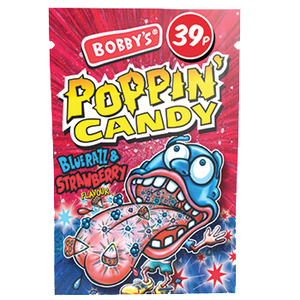 Bobby’s Poppin’ Candy Blue Razz & Strawberry 7g