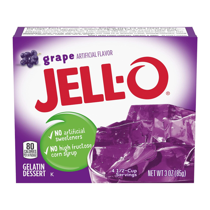 Jell-O - Grape Gelatin Dessert - 85g