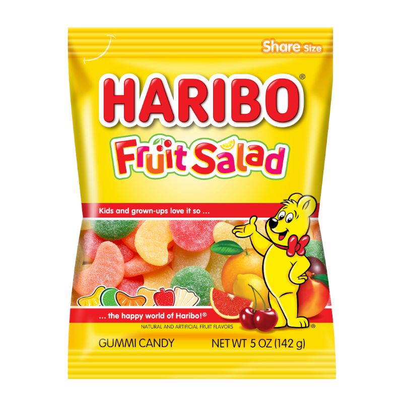 Haribo Fruit Salad Peg Bag 142g