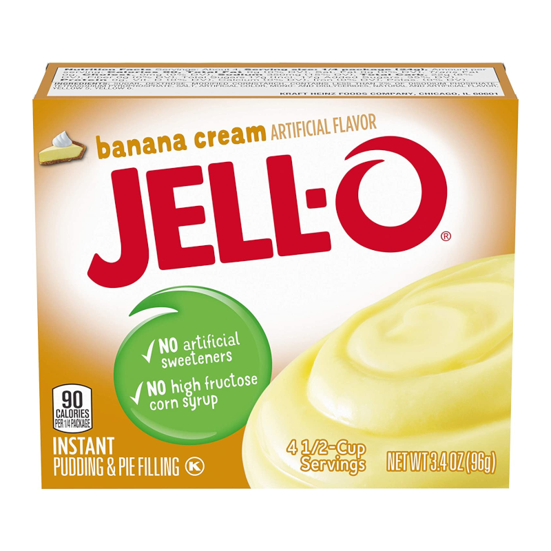 Jell-O - Banana Cream Instant Pudding - 96g