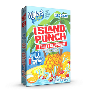 Wyler's Light Singles To Go Island Punch Fruity Red Punch 10-Pack - 25.8g