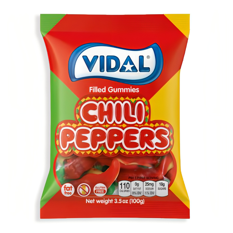 Vidal Spicy Chili Peppers - 100g