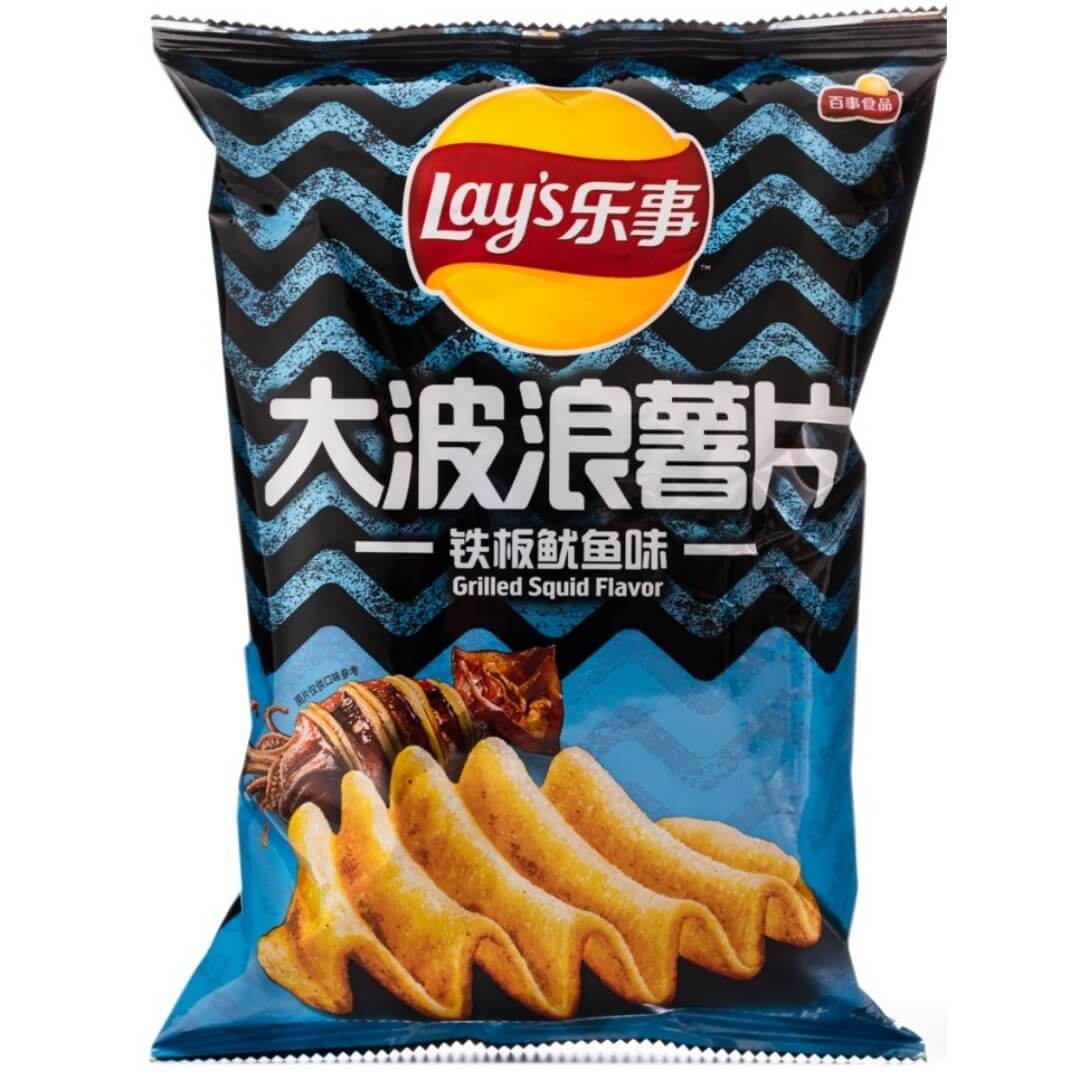 Lays Deep Ridged Squid - 70g - China