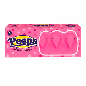Peeps Easter Pink Marshmallow Chicks 5PK - 42g