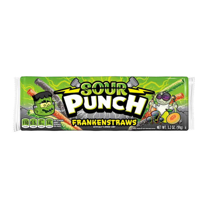 Sour Punch FrankenStraws - 91g