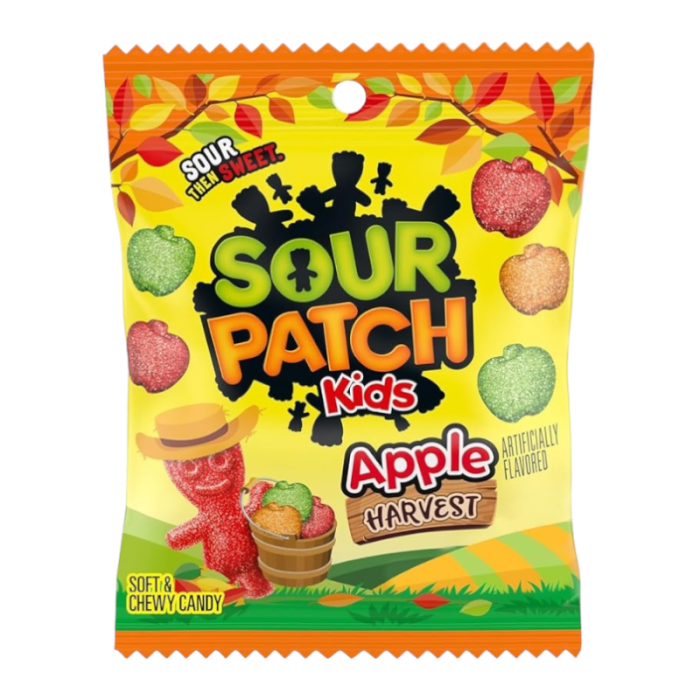 Sour Patch Kids Halloween Apple Harvest Mix Peg Bag - 101g
